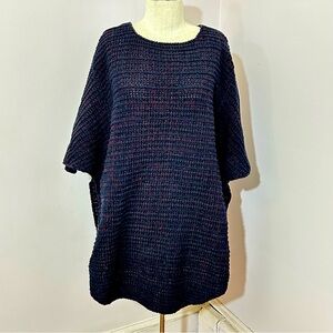 Margaret Winters Oversized Variegated Cotton Sweater